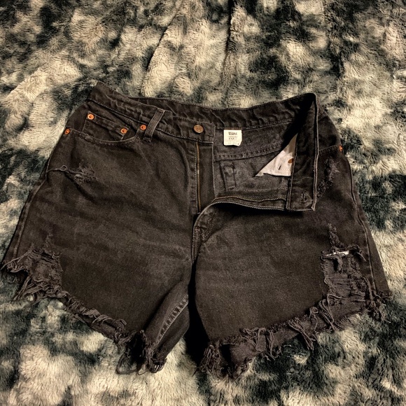 Levi's 512 Jean Shorts Sz 12 - Picture 4 of 5